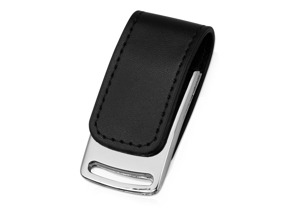 Флеш-карта USB 2.0 16 Gb с магнитным замком Vigo, черный/серебристый - фото 1 - id-p215147130