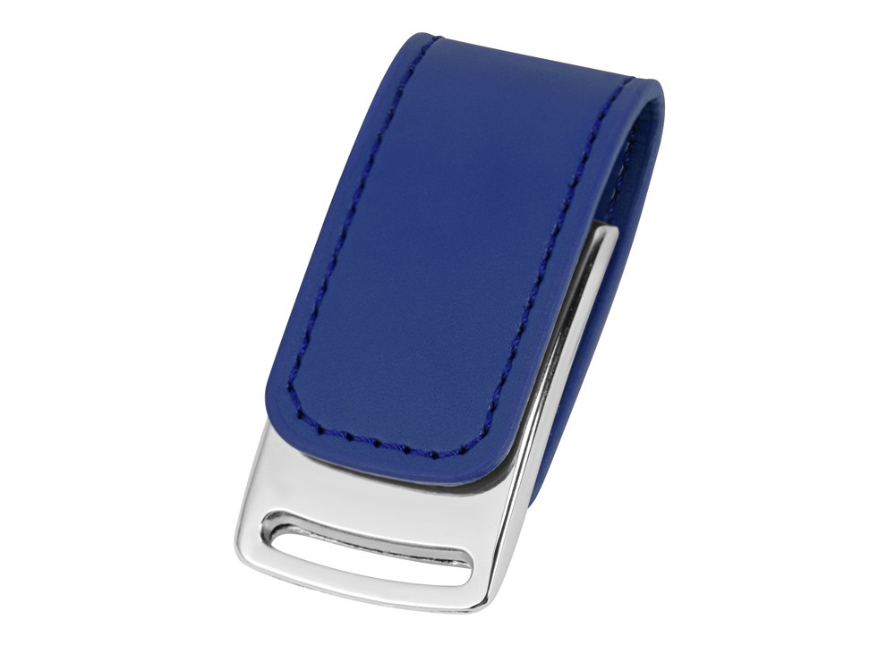 Флеш-карта USB 2.0 16 Gb с магнитным замком Vigo, синий/серебристый - фото 1 - id-p215147132