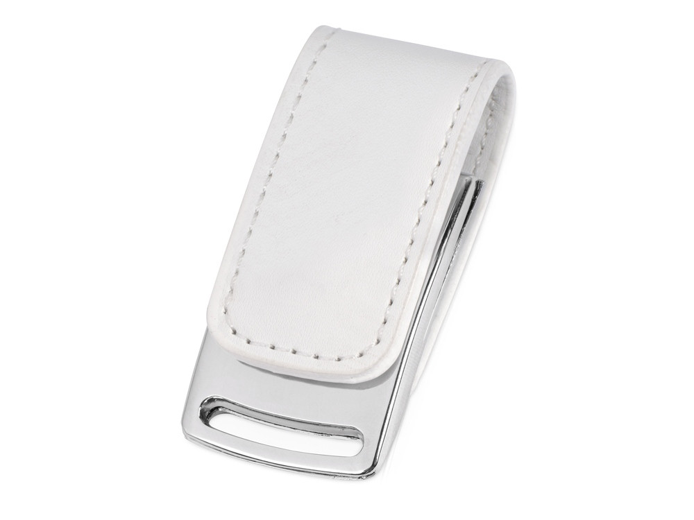 Флеш-карта USB 2.0 16 Gb с магнитным замком Vigo, белый/серебристый - фото 1 - id-p215147133