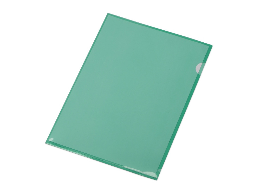 Папка-уголок прозрачный формата А4 0,18 мм, зеленый глянцевый - фото 2 - id-p215149060