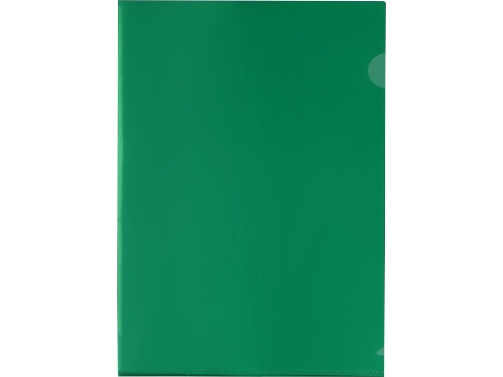 Папка-уголок прозрачный формата А4 0,18 мм, зеленый глянцевый - фото 3 - id-p215149060
