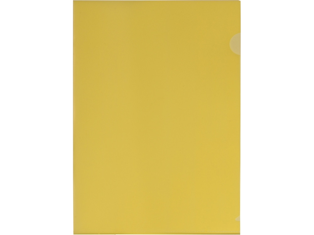 Папка-уголок прозрачный формата А4 0,18 мм, желтый глянцевый - фото 3 - id-p215149061