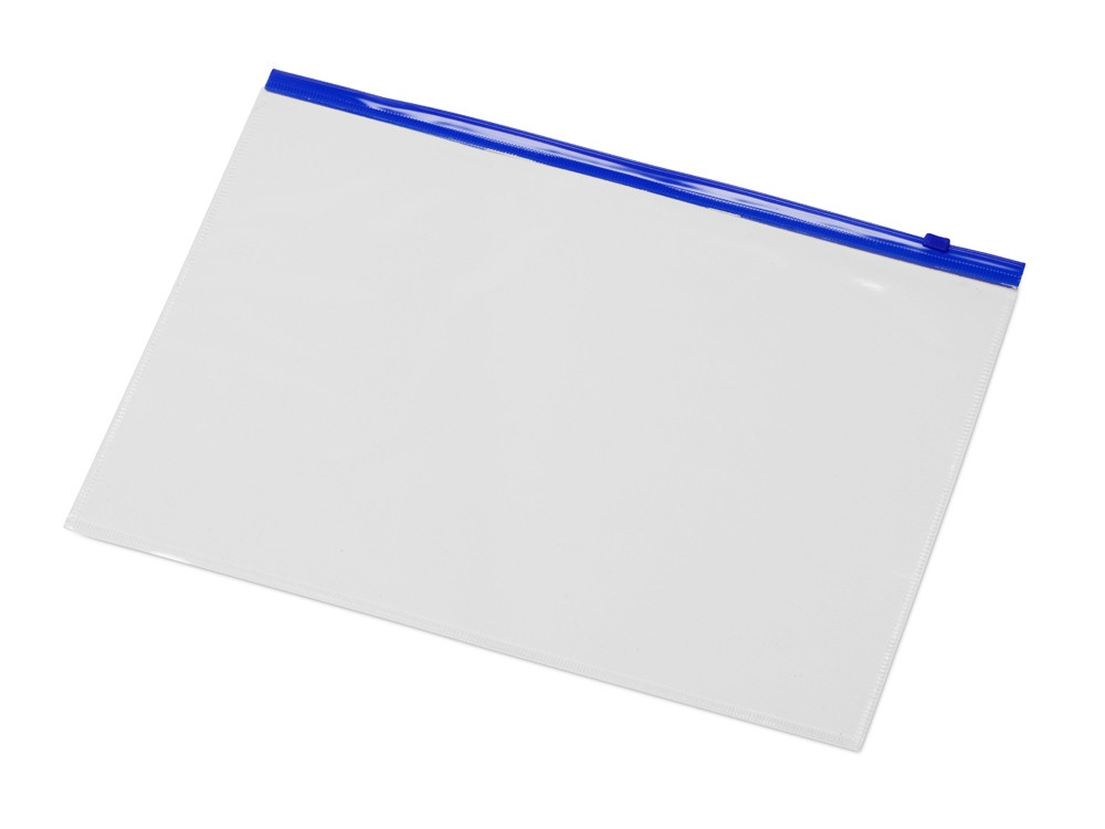 Папка на молнии формата А4, цвет - молнии синий - фото 1 - id-p215149065