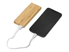 Внешний аккумулятор из бамбука Bamboo, 5000 mAh, фото 2