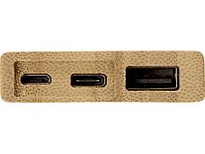 Внешний аккумулятор из бамбука Bamboo, 5000 mAh, фото 3