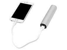 Портативное зарядное устройство Мьюзик, 5200 mAh, серебристый, фото 3