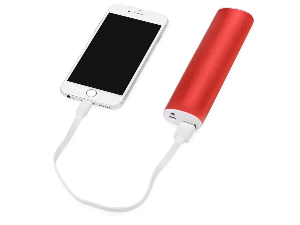 Портативное зарядное устройство Спайк, 8000 mAh, красный - фото 2 - id-p215146189
