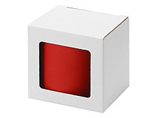 Коробка для кружки с окном, 11,2х9,4х10,7 см., белый, фото 2