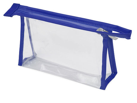 Прозрачная пластиковая косметичка Lucy, синий/прозрачный, фото 2