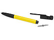 Ручка-стилус пластиковая шариковая многофункциональная (6 функций) Multy, желтый, фото 3