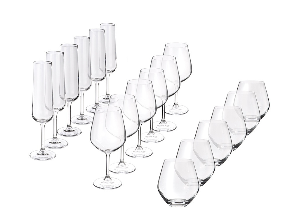 Подарочный набор бокалов для игристых и тихих вин Vivino, 18 шт. - фото 1 - id-p215149131