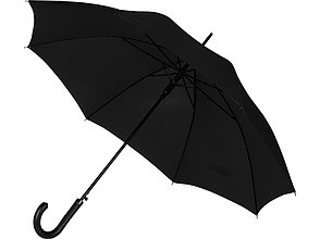 Зонт-трость полуавтомат Алтуна, черный, фото 3