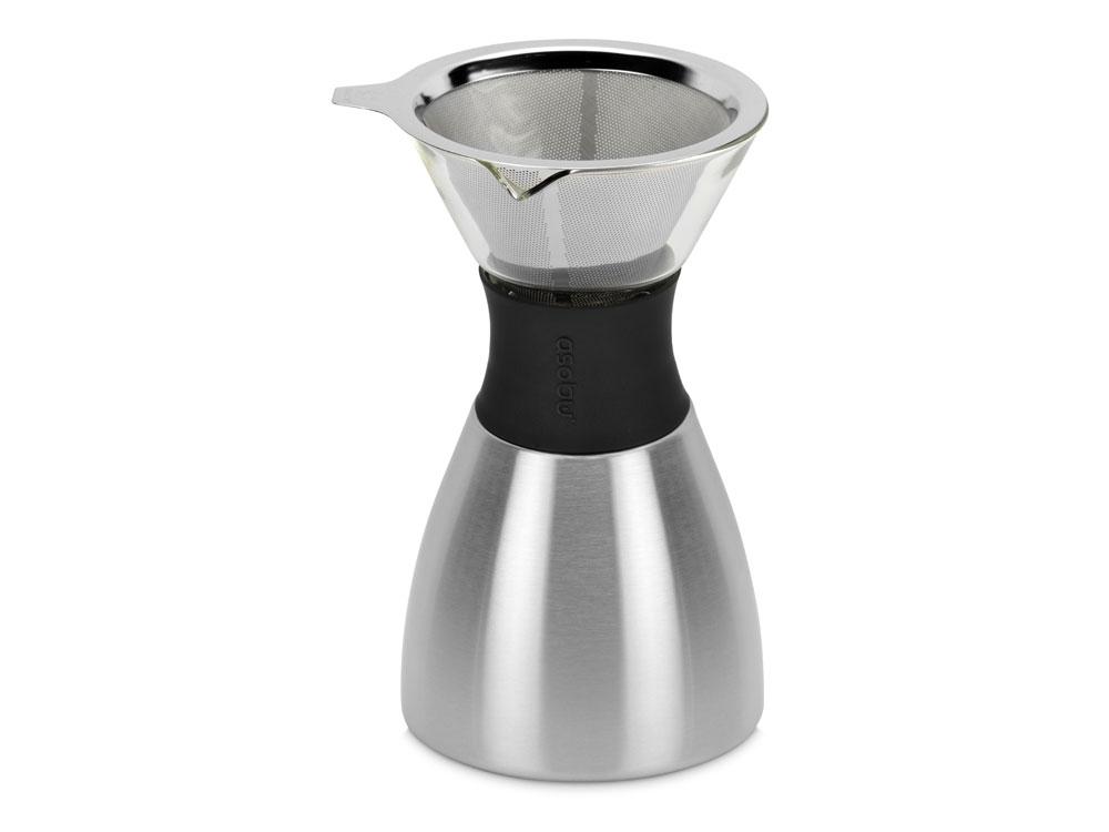 Кофеварка POUR OVER, 1000 мл, серебристый/черный - фото 3 - id-p215152089