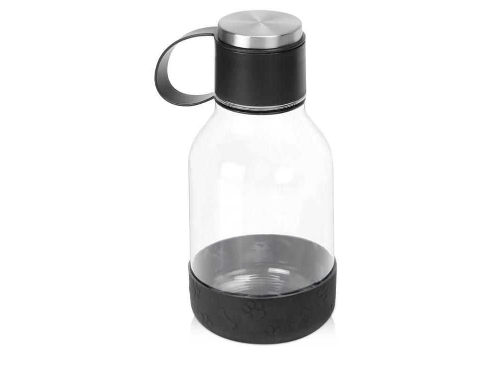 Бутылка для воды 2-в-1 Dog Bowl Bottle со съемной миской для питомцев, 1500 мл, черный - фото 1 - id-p215152098