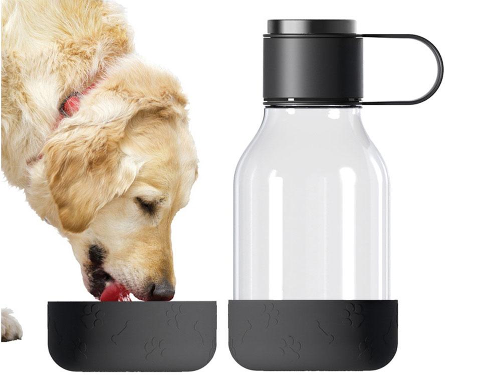 Бутылка для воды 2-в-1 Dog Bowl Bottle со съемной миской для питомцев, 1500 мл, черный - фото 5 - id-p215152098