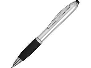 Шариковая ручка-стилус Nash, серебристый, черные чернила, фото 2