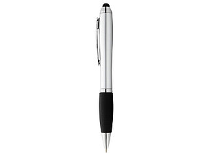 Шариковая ручка-стилус Nash, серебристый, черные чернила, фото 2