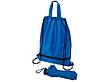 Зонт Picau из переработанного пластика в сумочке, синий, фото 5