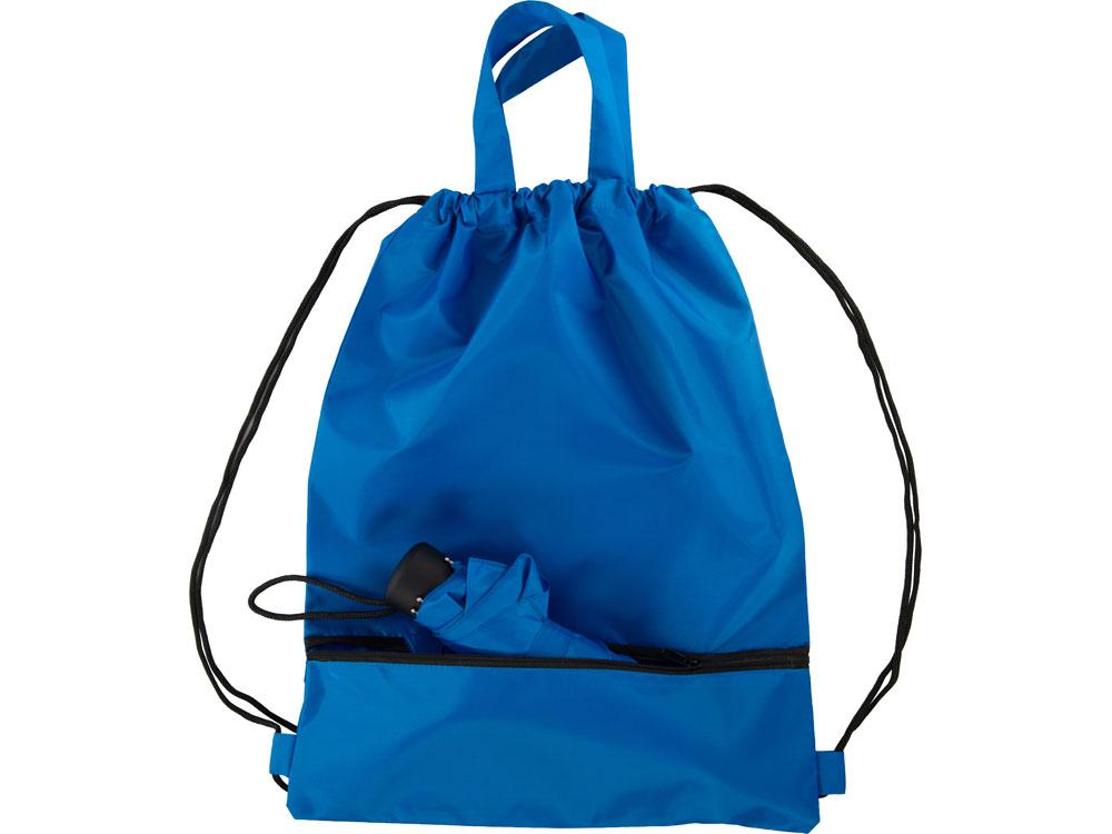 Зонт Picau из переработанного пластика в сумочке, синий - фото 10 - id-p215152112