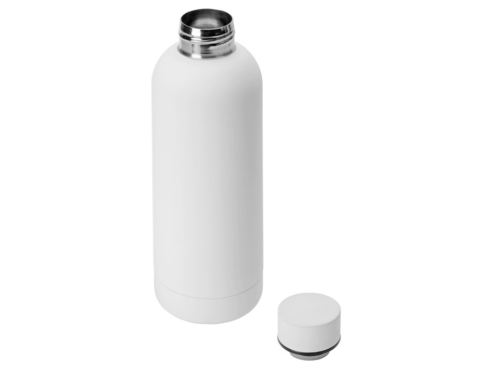 Вакуумная термобутылка Cask Waterline, soft touch, 500 мл, белый (Р) - фото 2 - id-p215152115