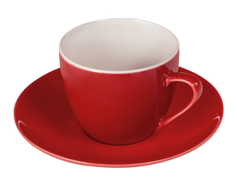 Чайная пара базовой формы Lotos, 250мл, красный - фото 1 - id-p215152118