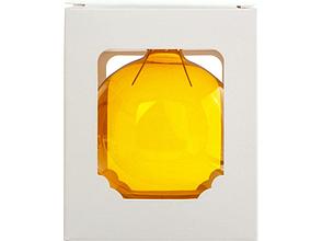 Стеклянный шар желтый полупрозрачный, заготовка шара 6 см, цвет 21, фото 2