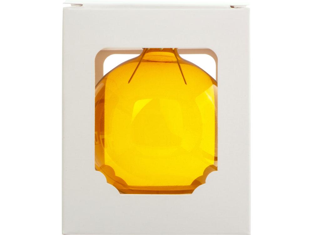Стеклянный шар желтый полупрозрачный, заготовка шара 6 см, цвет 21 - фото 3 - id-p215153095