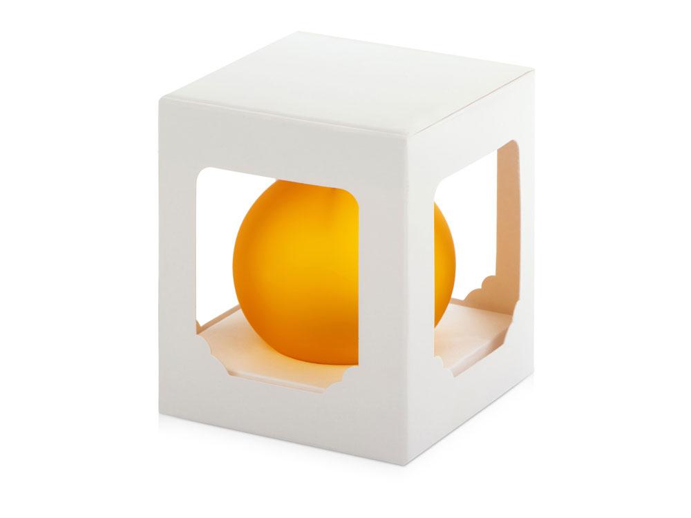 Стеклянный шар желтый матовый, заготовка шара 6 см, цвет 23 - фото 2 - id-p215153096