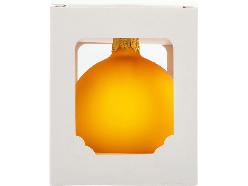Стеклянный шар желтый матовый, заготовка шара 6 см, цвет 23 - фото 3 - id-p215153096
