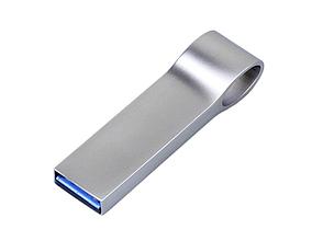 USB 3.0-флешка на 32 Гб с мини чипом, компактный дизайн, боковое отверстие для цепочки, фото 2