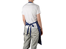 Хлопковый фартук Delight с карманом и регулируемыми завязками, синий нэйви, фото 2