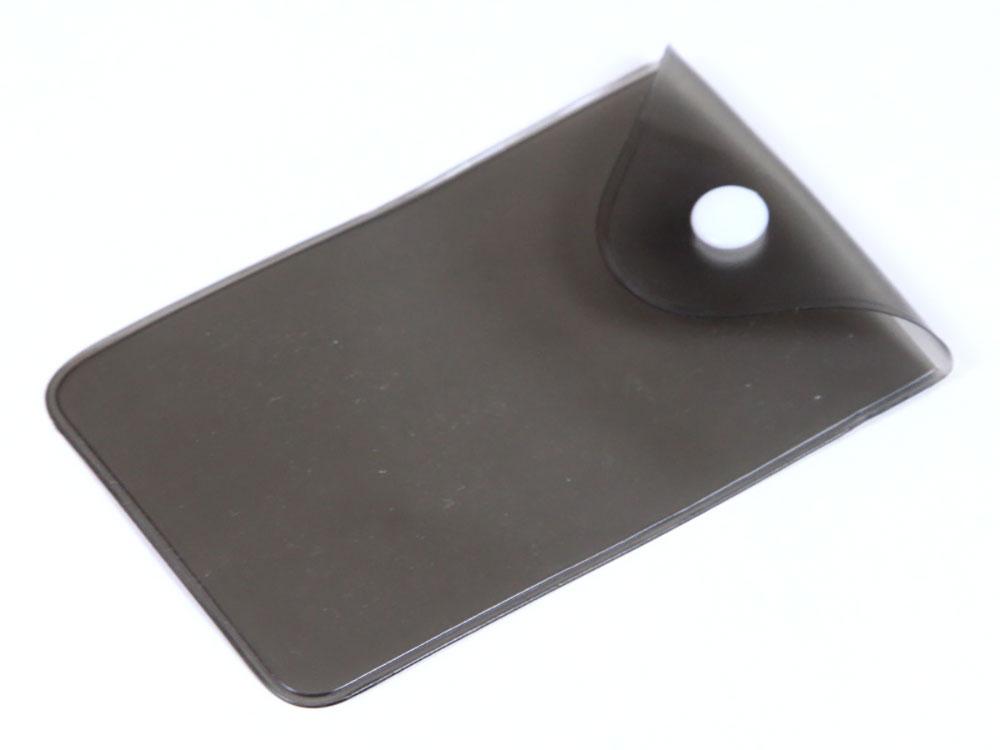 Прозрачный кармашек PVC, черный цвет - фото 1 - id-p215152159