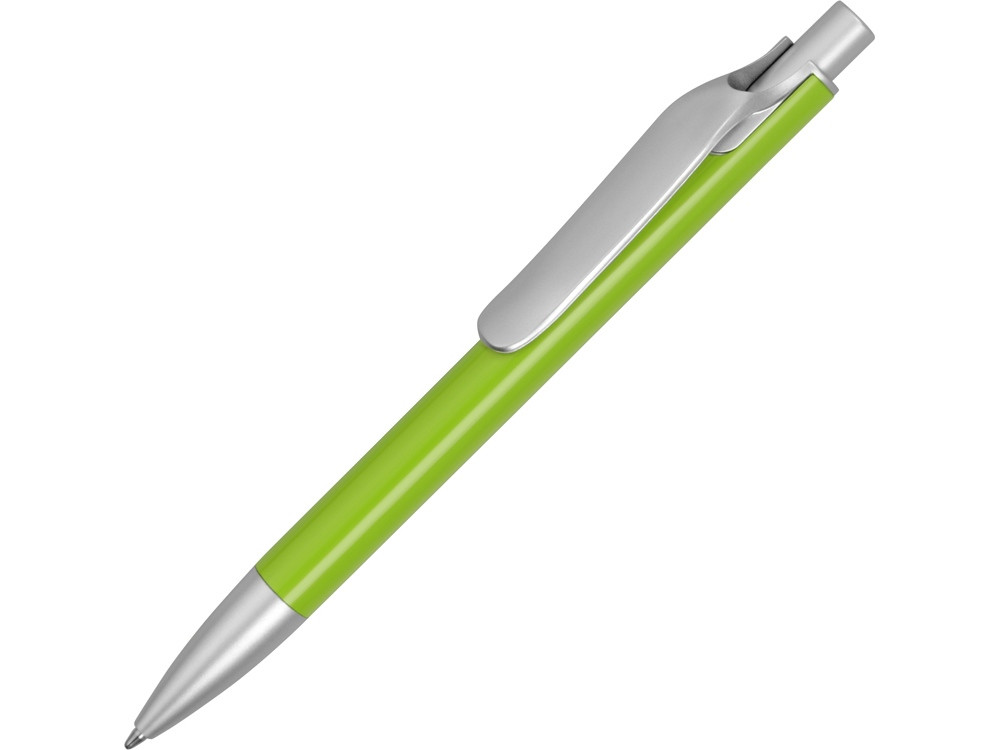 Ручка металлическая шариковая Large, зеленое яблоко/серебристый - фото 1 - id-p215147300