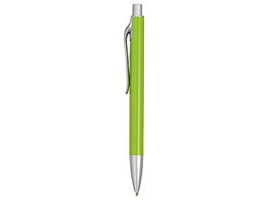 Ручка металлическая шариковая Large, зеленое яблоко/серебристый, фото 2