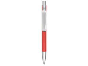 Ручка металлическая шариковая Large, красный/серебристый, фото 2