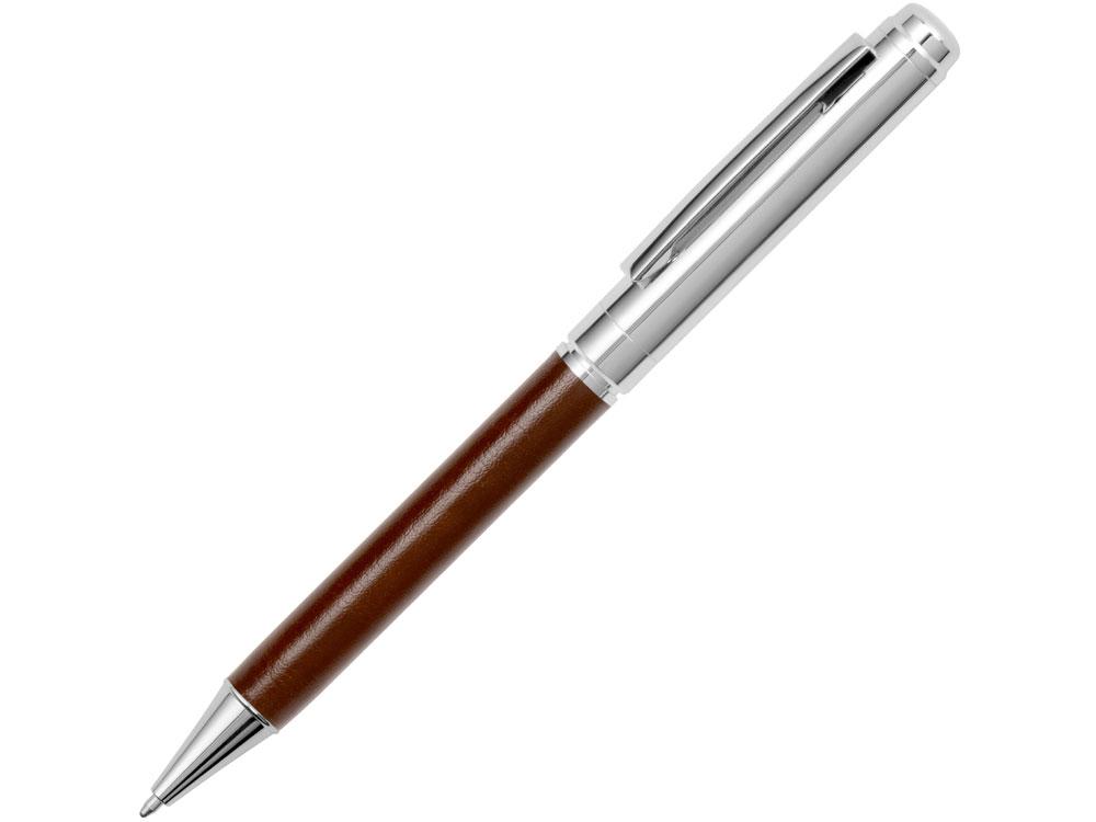 Бизнес-блокнот А5 с клапаном Fabrizio с ручкой, коричневый - фото 4 - id-p215152178