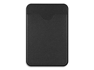 Чехол-картхолдер Favor на клеевой основе на телефон для пластиковых карт и и карт доступа, черный, фото 2