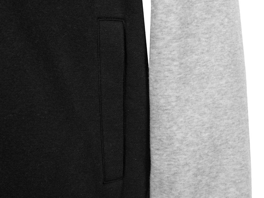 Бомбер Oxford, черный/серый меланж, унисекс - фото 8 - id-p215150215