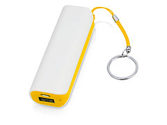 Портативное зарядное устройство (power bank) Basis, 2000 mAh, белый/желтый