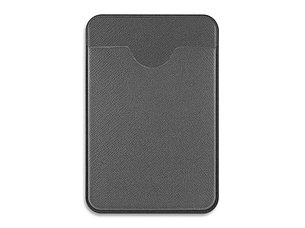 Чехол-картхолдер Favor на клеевой основе на телефон для пластиковых карт и и карт доступа, серый, фото 2