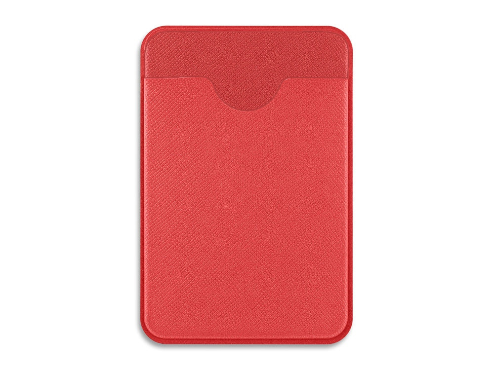 Чехол-картхолдер Favor на клеевой основе на телефон для пластиковых карт и и карт доступа, красный - фото 2 - id-p215152182