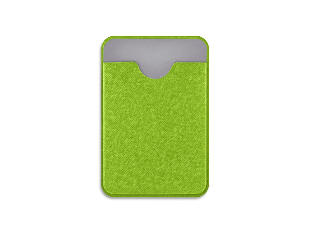 Чехол-картхолдер Favor на клеевой основе на телефон для пластиковых карт и и карт доступа, зеленый - фото 2 - id-p215152185