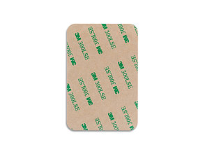Чехол-картхолдер Favor на клеевой основе на телефон для пластиковых карт и и карт доступа, фуксия, фото 2