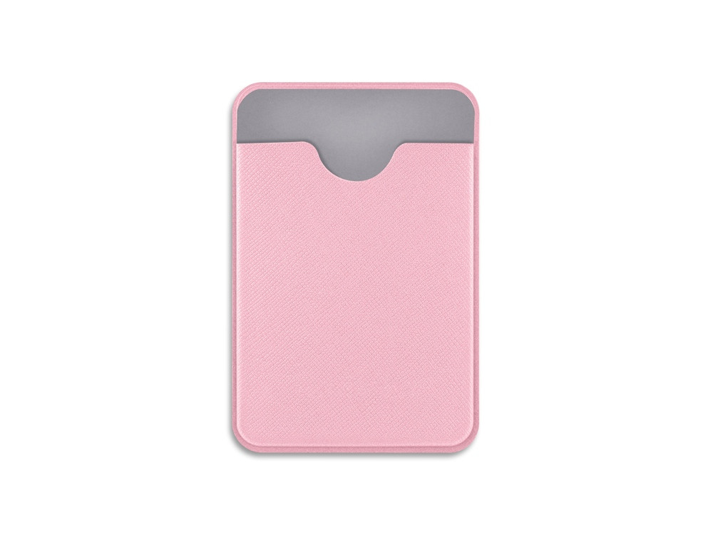 Чехол-картхолдер Favor на клеевой основе на телефон для пластиковых карт и и карт доступа, розовый - фото 2 - id-p215152188