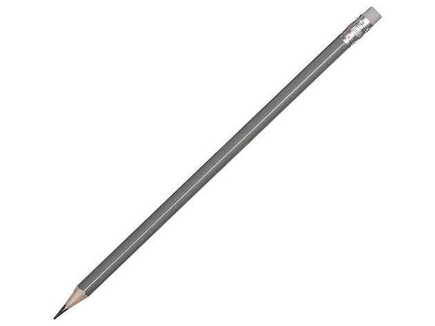 Трехгранный карандаш Графит 3D, серебряный, фото 2