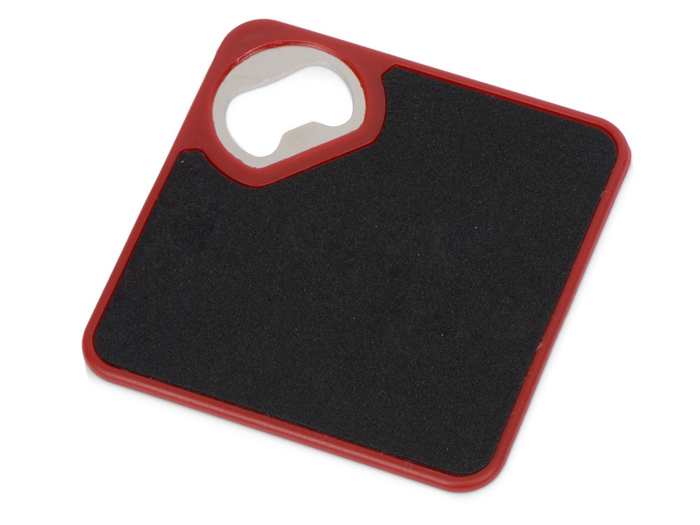 Подставка для кружки с открывалкой Liso, черный/красный - фото 3 - id-p215146352