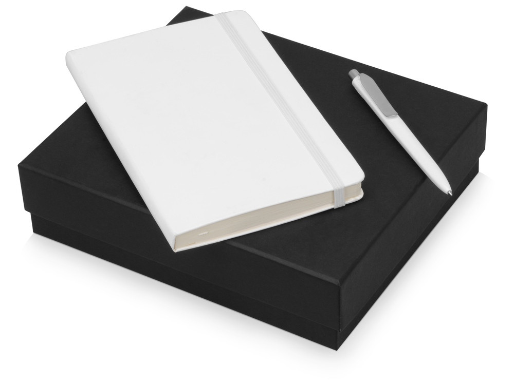 Подарочный набор Moleskine Picasso с блокнотом А5 и ручкой, белый - фото 1 - id-p215147343