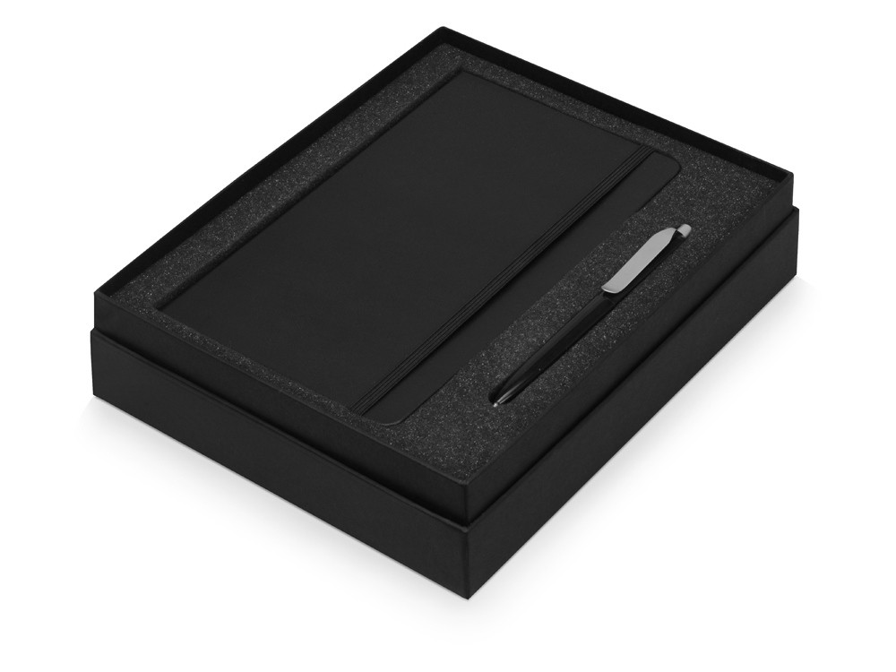 Подарочный набор Moleskine Picasso с блокнотом А5 и ручкой, черный - фото 2 - id-p215147344
