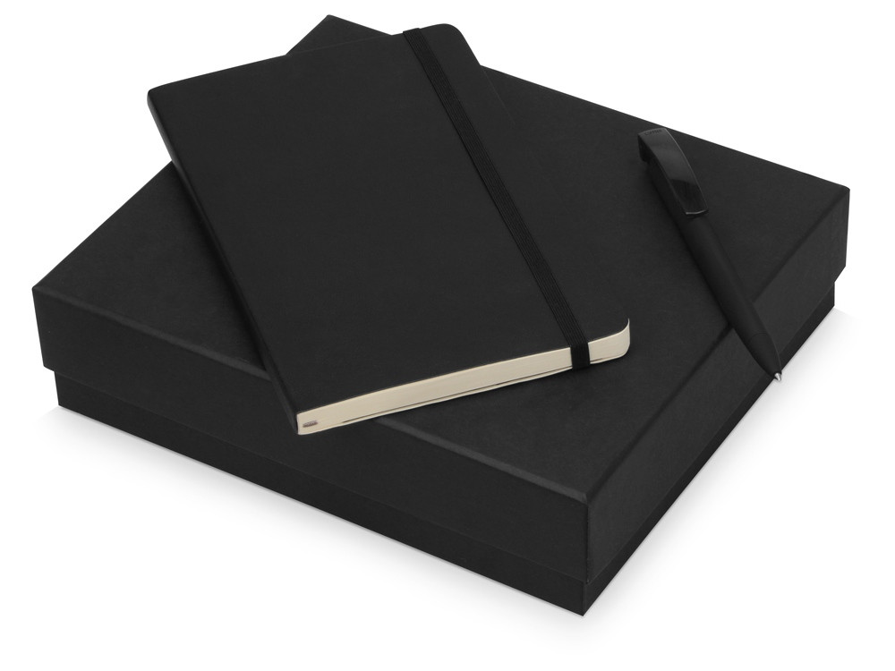 Подарочный набор Moleskine Amelie с блокнотом А5 Soft и ручкой, черный - фото 1 - id-p215147347