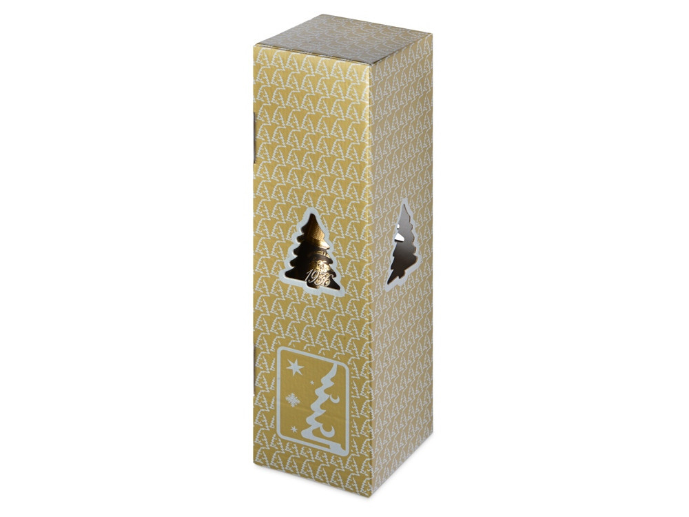 Новогодняя коробка для шампанского, золото - фото 2 - id-p215148337